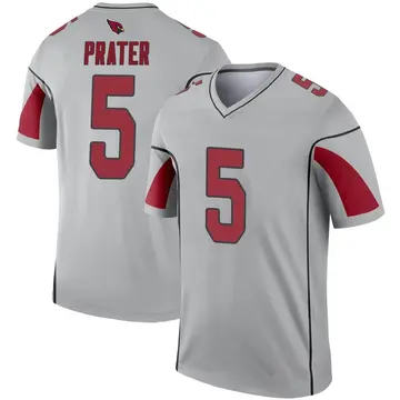Youth Nike Arizona Cardinals Matt Prater Inverted Silver Jersey - Legend