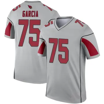 Youth Nike Arizona Cardinals Max Garcia Inverted Silver Jersey - Legend