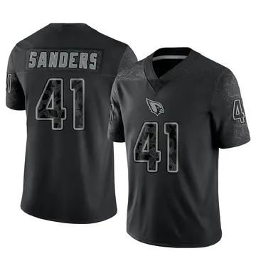 Youth Nike Arizona Cardinals Myjai Sanders Black Reflective Jersey - Limited