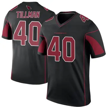 Youth Arizona Cardinals Pat Tillman Black Color Rush Jersey - Legend