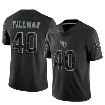 Youth Nike Arizona Cardinals Pat Tillman Black Reflective Jersey - Limited