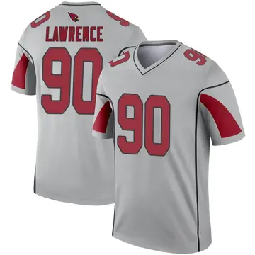 Youth Nike Arizona Cardinals Rashard Lawrence Inverted Silver Jersey - Legend