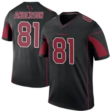 Youth Nike Arizona Cardinals Robbie Anderson Black Color Rush Jersey - Legend