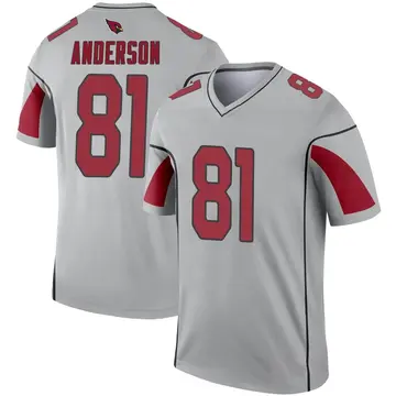 Youth Nike Arizona Cardinals Robbie Anderson Inverted Silver Jersey - Legend