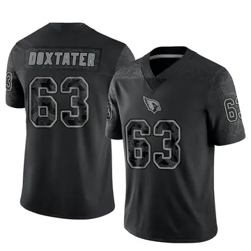 Youth Nike Arizona Cardinals Sage Doxtater Black Reflective Jersey - Limited