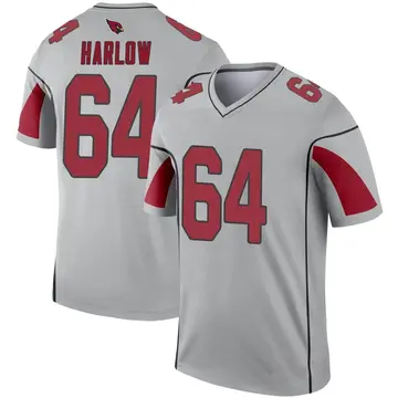 Youth Nike Arizona Cardinals Sean Harlow Inverted Silver Jersey - Legend
