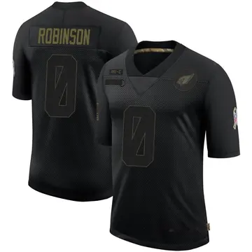 Youth Nike Arizona Cardinals Stephon Robinson Jr. Black 2020 Salute To Service Jersey - Limited