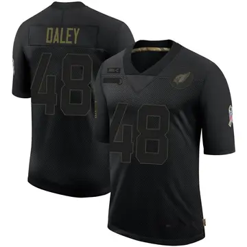 Youth Nike Arizona Cardinals Tae Daley Black 2020 Salute To Service Jersey - Limited