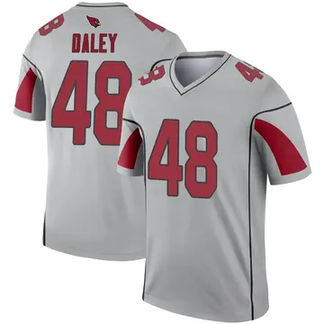 Youth Nike Arizona Cardinals Tae Daley Inverted Silver Jersey - Legend