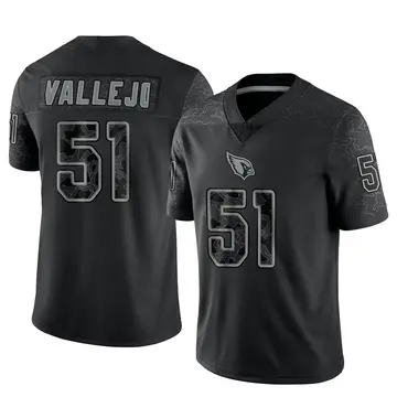Youth Nike Arizona Cardinals Tanner Vallejo Black Reflective Jersey - Limited
