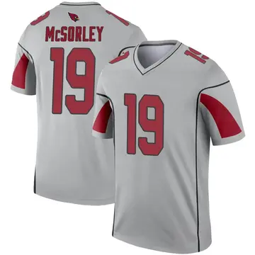 Youth Nike Arizona Cardinals Trace McSorley Inverted Silver Jersey - Legend