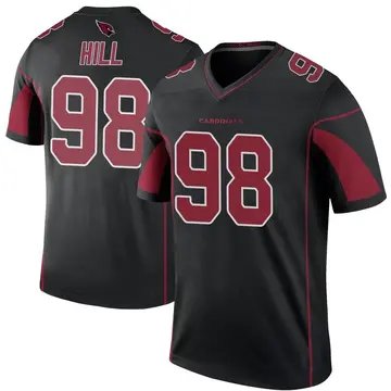 Youth Nike Arizona Cardinals Trysten Hill Black Color Rush Jersey - Legend