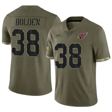 Youth Nike Arizona Cardinals Victor Bolden Olive 2022 Salute To Service Jersey - Limited