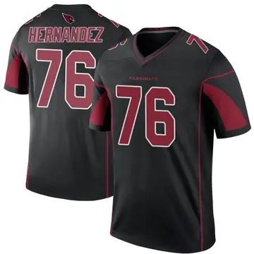Youth Nike Arizona Cardinals Will Hernandez Black Color Rush Jersey - Legend