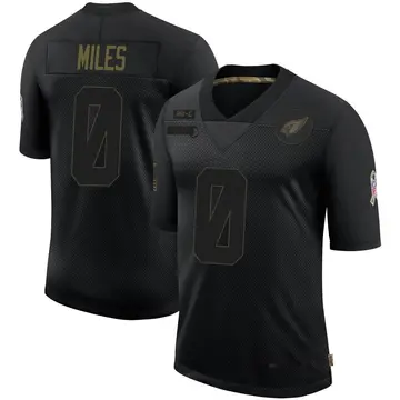 Youth Nike Arizona Cardinals Will Miles Black 2020 Salute To Service Jersey - Limited